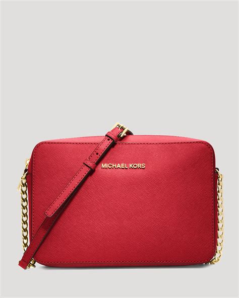 michael kors red dom bag mini|michael kors large red necklace.